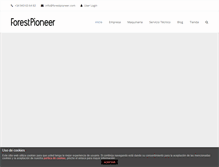 Tablet Screenshot of forestpioneer.com